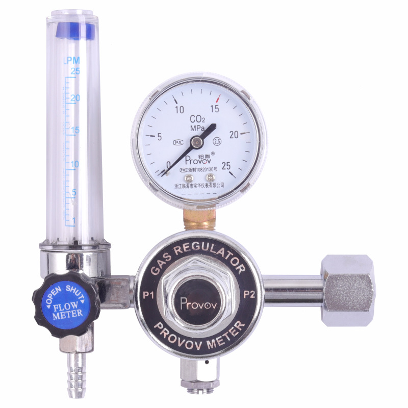 Provov YQT-731L CO2 Gas Regulator with Flow Meter (0-25 LPM) for CO2 Gas Tanks & Welders - Image 4