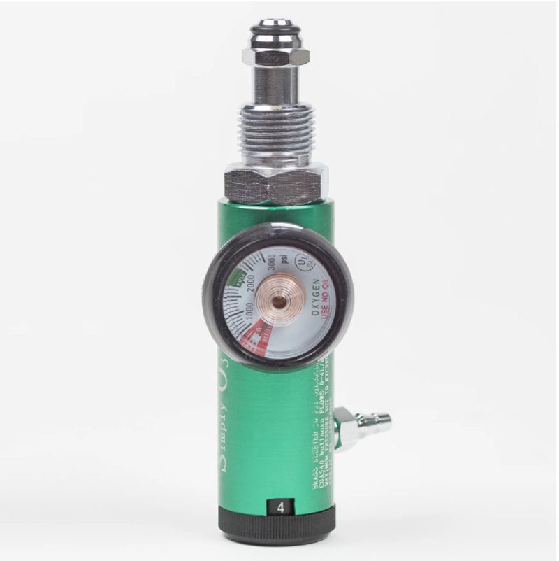 Oxygen Regulator Bullnose Pin-Index Pressure Gauge CGA870 for Oxygen Tanks - Image 4