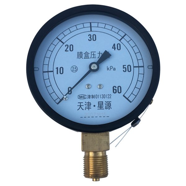 Tianjin XINGYUAN Diaphragm Pressure Gauge (0-60 kPa, Standard Threaded Connection) for HVAC Systems - Изображение 5