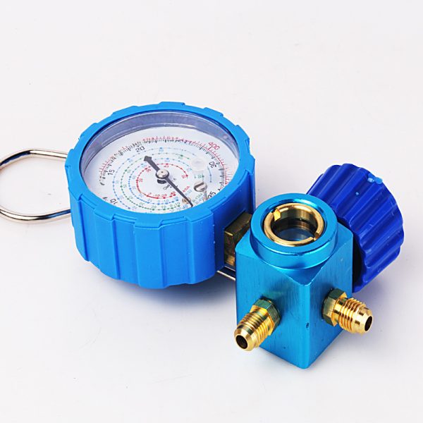 Refrigerant Pressure Gauge High/Low Pressure Single Meter for R410A R22 R134a R404A Systems - รูปภาพ 5