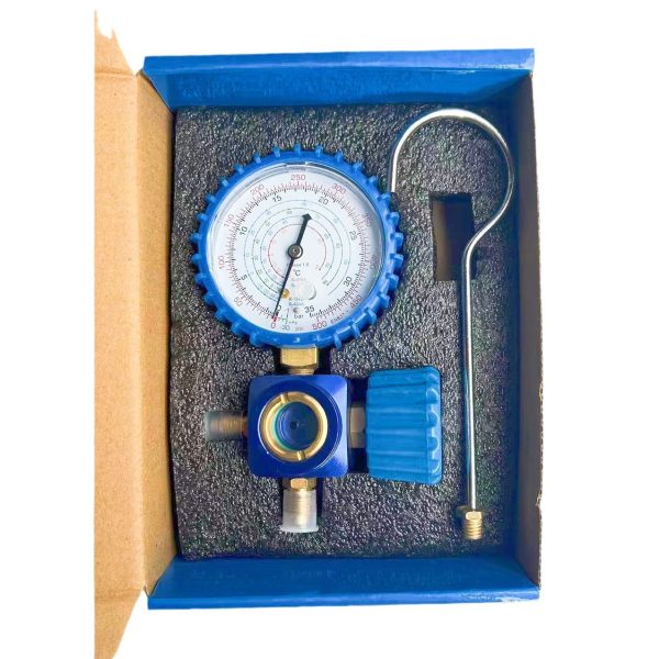 Aluminum Manifold Gauge Set (0-35kg/cm2 Low Pressure, 0-55kg/cm2 High Pressure) with R22/R134a/R404/R410a Compatibility for HVAC AC Refrigerant Charging - Image 5