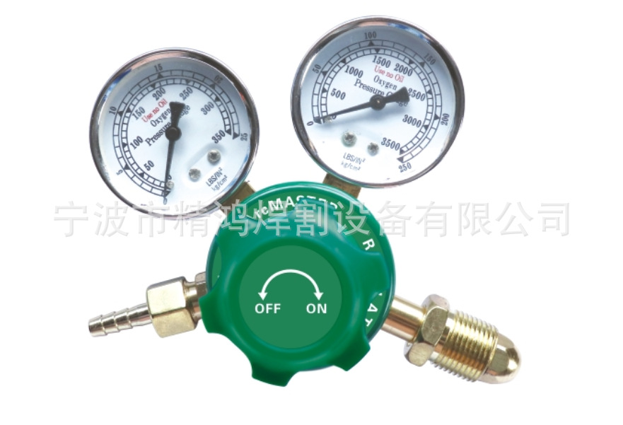 Multi-Gas Pressure Regulator with Dual Gauges (Acetylene/Oxygen) and G5/8 External Thread compatible with G5/8, W21.8-14, for Oxygen, Acetylene, Propane, Argon, CO2 applications - Image 5