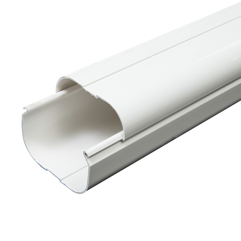 White PVC Decorative AC Line Set Cover Duct (75*65mm) for Mini-Split Air Conditioners - Image 5