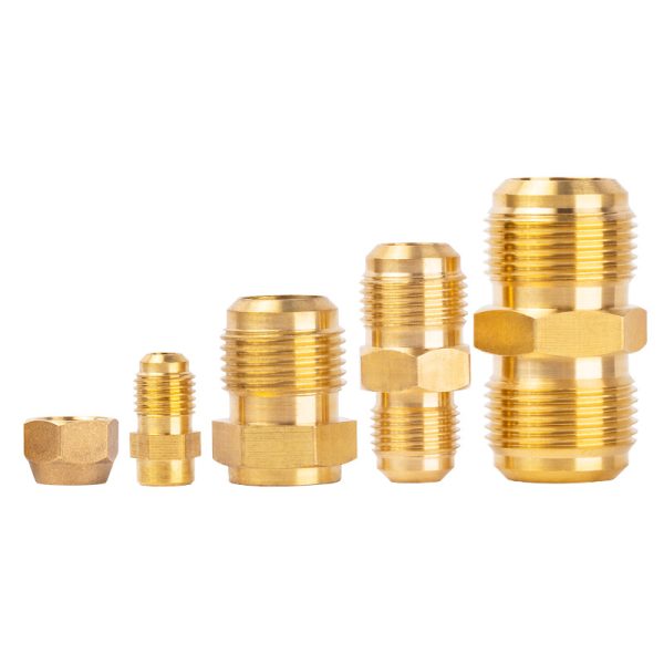 Forged Brass AC Refrigeration Flare Union Coupling Nut Fittings for Copper Tube (2-6 Sizes) for HVAC Systems, Replaces LM0025 - Изображение 5