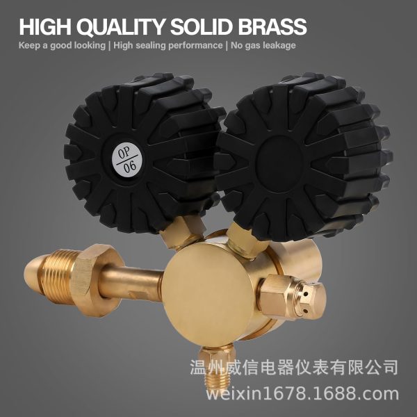 Nitrogen Regulator 60" Hose with CGA580 Inlet Connection and 1/4" Male Flare for HVAC Systems and Purging - Imagem 4