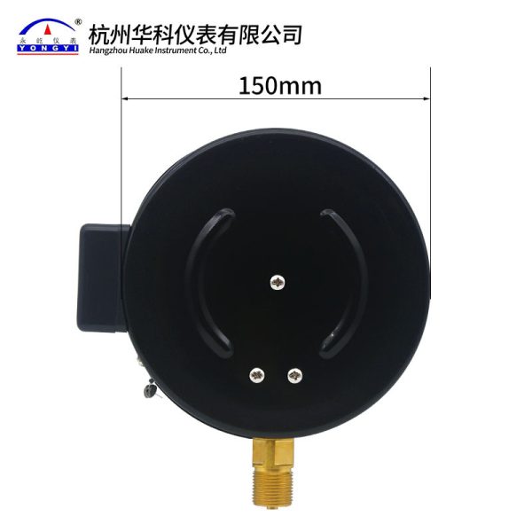 YXC150 Radial Electric Contact Pressure Gauge 1.6MPa Water/Air/Oil/Liquid Pressure Controller for HVAC Systems Replaces YXC150-1 - Gambar 4