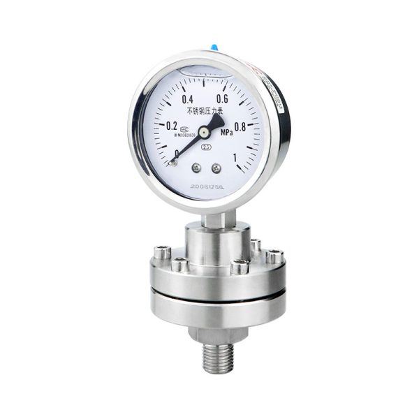 Diaphragm Pressure Gauge YTP60BF Stainless Steel 304 316L Membrane Anti-clogging Corrosion Resistant M14*1.5 for Water Gas Oil Liquid HVAC Systems - Gambar 5