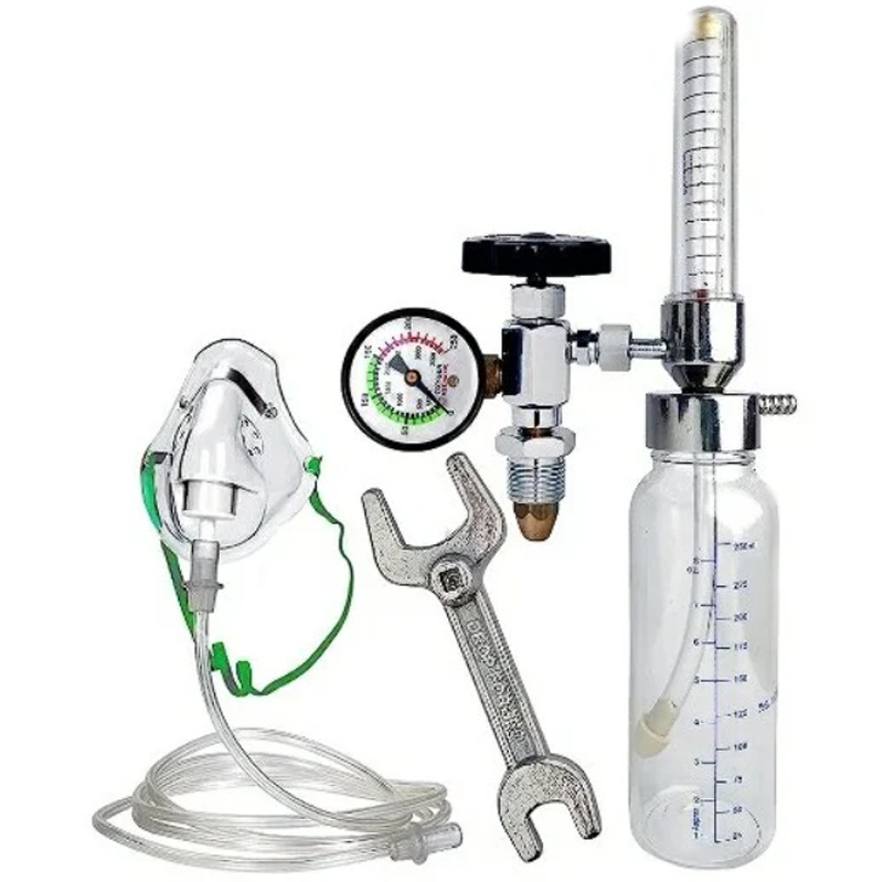 PT-R Oxygen Pressure Gauge Nasal Bovine Vertical Inlet Float Oxygen Inhaler for Medical Gas Supply Systems - Image 4