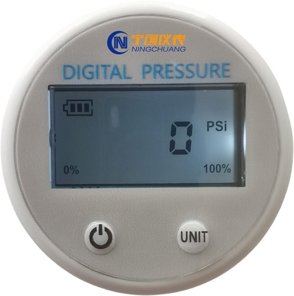 Custom Digital Pressure Gauge with Backlight LCD, Waterproof Y45 Precision Pressure Meter 0-200PSI for HVAC Systems - รูปภาพ 5