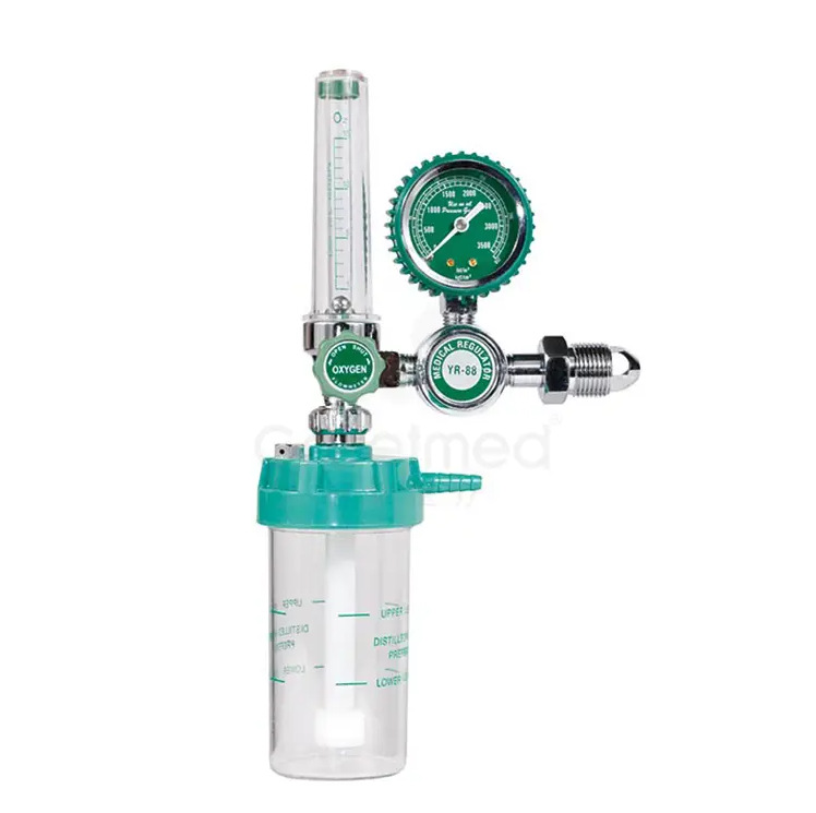 Medical Oxygen Regulator with Flow Meter & Humidifier Bubble Bottle (0-25 MPa, 1-10L/min) for Oxygen Cylinders - Image 4