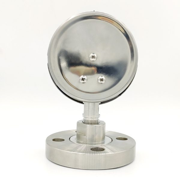 Stainless Steel Diaphragm Pressure Gauge YTP100BF 0-6MPa Flange Connection DN25-DN50 316L PTFE Lined for HVAC Systems - Imagem 4
