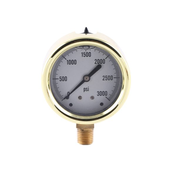Golden 63mm Radial High Pressure Gauge JT63 (0-3000 PSI) for HVAC Systems - Imej 5
