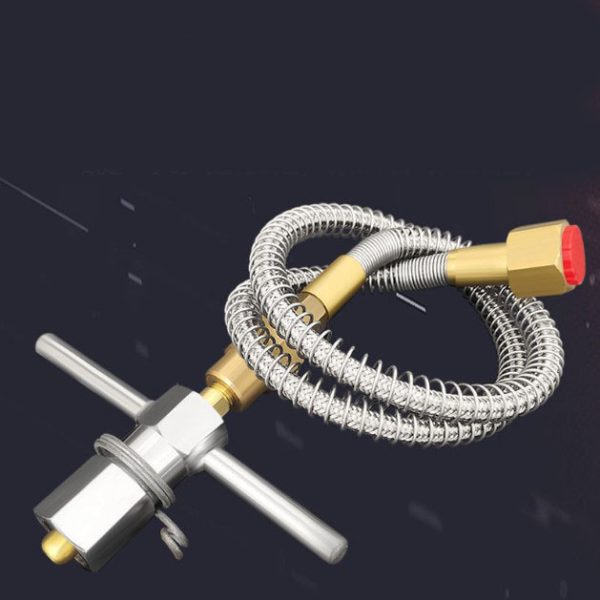 Stainless Steel High Pressure Oxygen Corrugated Hose with Three-Way External Thread 1 Meter for HVAC Oxygen Systems - 이미지 5