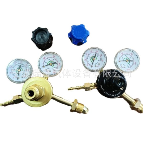 TANAKA Style Oxygen Pressure Regulator with Extended Connector for Zambia Africa Export - Imej 5