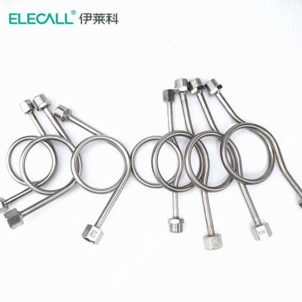 Pressure Gauge Snubber Tube Buffer Pipe Adapter (M20*1.5, 4-point) in 304/316 Stainless Steel for HVAC Systems - Imej 4
