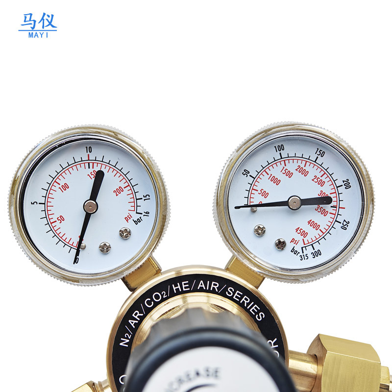 Mixed Gas Pressure Regulator for N2/AR/CO2/HE/AIR (0-4000 PSI) Compatible with High Purity Gas Cylinders - Image 4