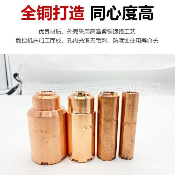 2290 Series Heavy-Duty Full Copper Propane Heating Nozzles for Gas Cutting - Gambar 4