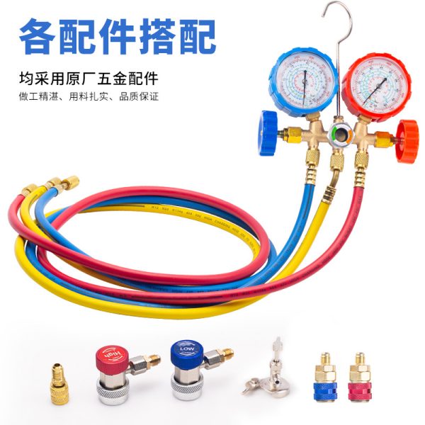 Automotive AC Vacuum Pump Manifold Gauge Set Leak Detector & Refrigerant Charging Pump (RS-2.0, 1/3HP) for Car AC & Refrigerator Repair - Image 4