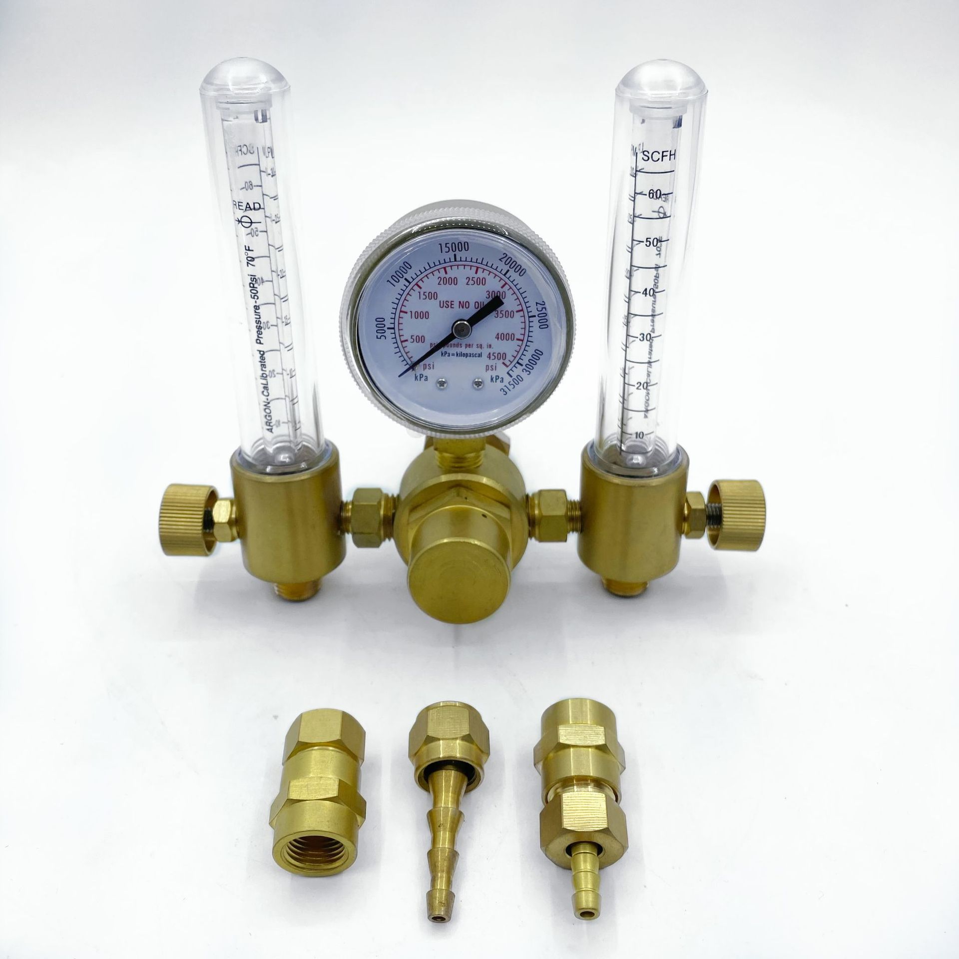 Dual-Tube Argon Pressure Regulator with Double Flow Meter for TIG Welding (YQAR-731LL) - Image 5