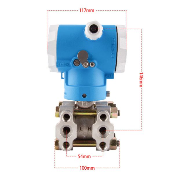 Mengchuan Instrument Differential Pressure Transmitter LCD 0.075 Accuracy (0-10mPa, Corrosion Resistant) for Hydropressure, Air, Oil Pressure, Mechanical System - Изображение 5