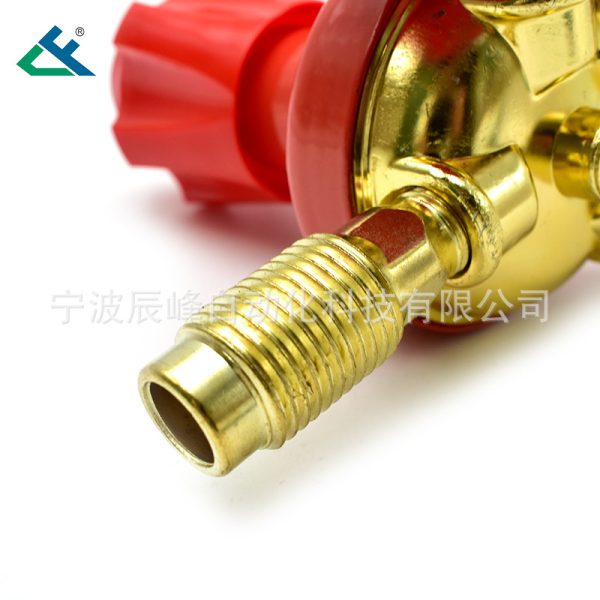 Acetylene Pressure Reducer Regulator Gauge (0-0.25 MPa Primary, 0-4 MPa Secondary) for Gas Welding & Cutting Systems - Image 4