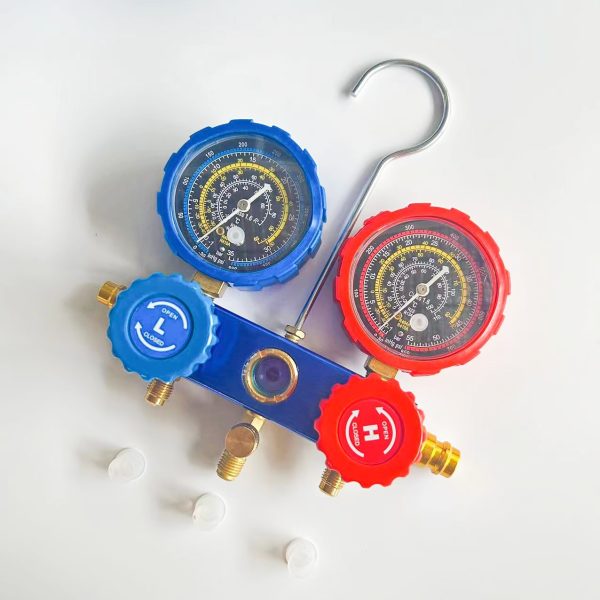 Manifold Gauge Set R22 R134a R410a A/C Refrigerant Charging Kit for Home Auto HVAC Systems - Image 4