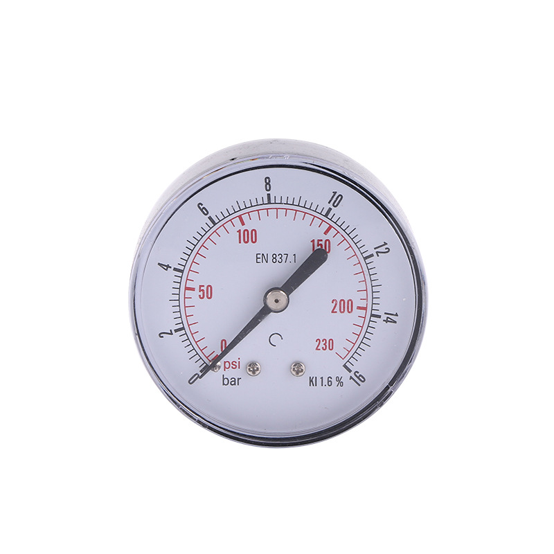 Axial Pressure Gauge 63mm Brass Connector Pressure Meter ABS Plastic Case Snap-in Standard Pressure Gauge for HVAC Systems - Image 5