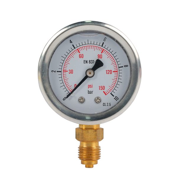 Stainless Steel Pressure Gauge (EN 837, CL 2.5) for Oxygen Hydrogen Gas Reducer Pipeline Air Compressor Water Hydraulic Pressure Systems - รูปภาพ 5