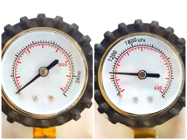 Copper Nitrogen Gas Regulator Gauge Set, High Pressure CGA580 Gas Flow Meter for HVAC Systems, 0-600psi/0-25MPa - Изображение 5