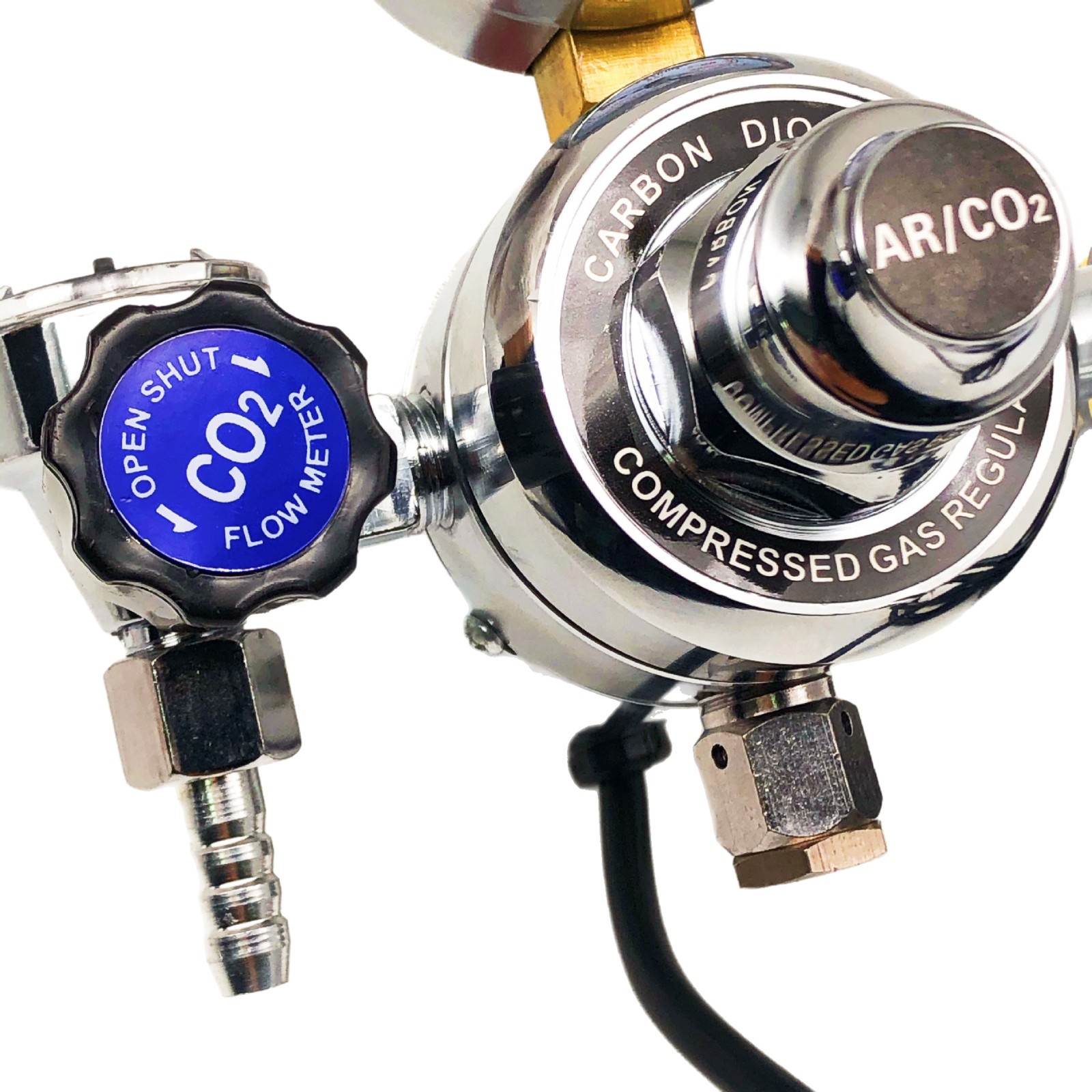 Heating CO2 Argon Regulator with Flow Meter (AC 36V) for MIG TIG Welder, 0-25 L/min with Pressure Gauge, All Copper - Image 5