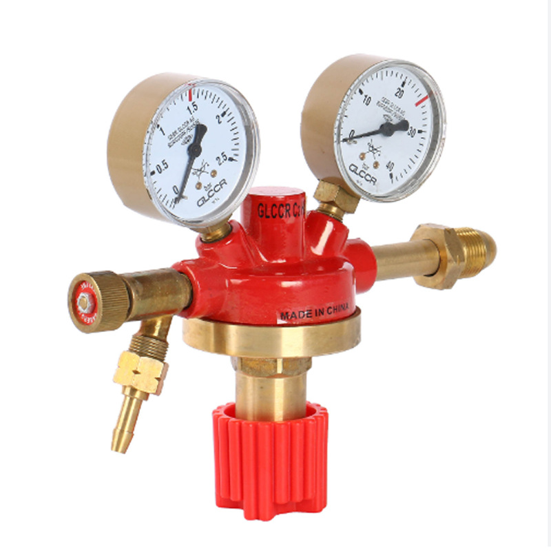 GLOOR Industrial Gas Pressure Reducer (CO2 Regulator) with Dual Gauges 0-16 bar / 0-315 bar for Carbon Dioxide Applications - Image 5