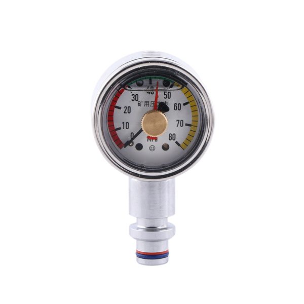 Mining High-Pressure Radial Pressure Gauge JT50 (50mm Diameter, 0-80MPa) for various industrial applications - Imej 5