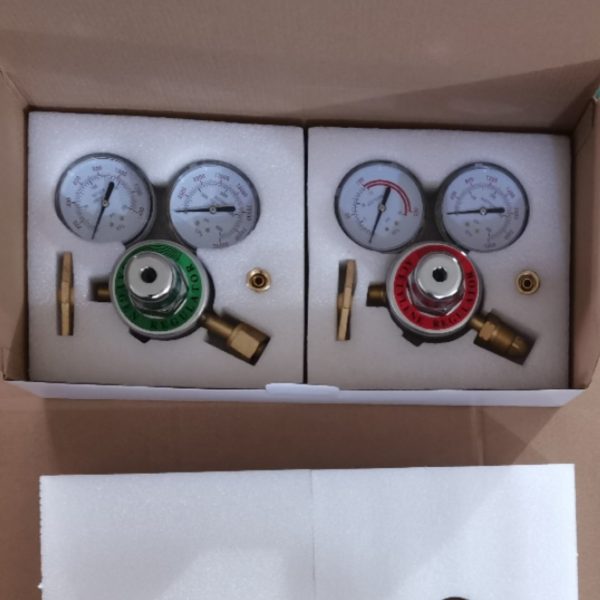 Heavy Duty Oxygen Acetylene Argon CO2 Pressure Regulator Gauge Set for Welding Cutting - 이미지 4