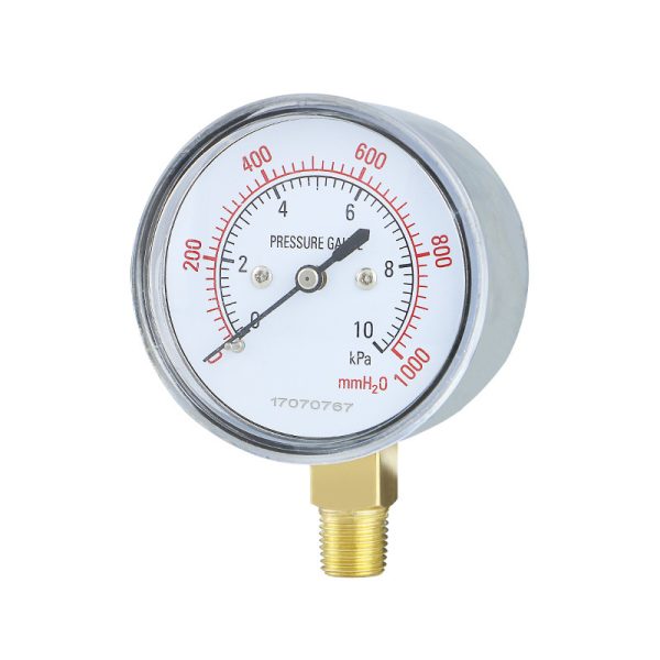 Diaphragm Pressure Gauge YE60 0-10KPa 0-40KPa for Gas Natural Gas Vacuum Micro Pressure Measurement - Imagem 5