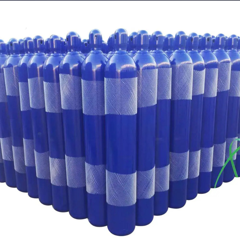 Industrial Gas Cylinder 10-50L Oxygen, Helium, CO2 Tank with QF-2 Valve 48kg for Portable Use - Image 5