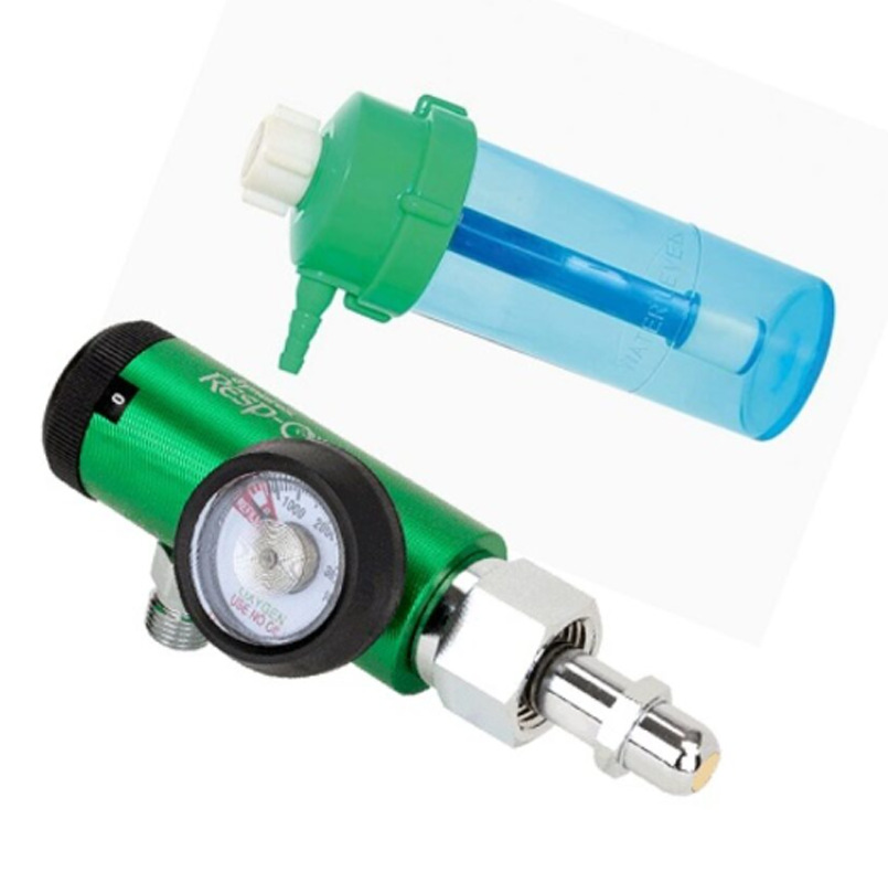 Medical Yoke Regulator (0-15 LPM Flow Rate) for Oxygen Therapy, Single-Stage Design - Image 4