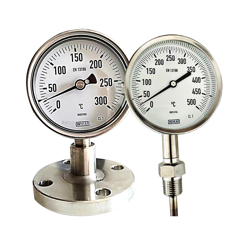 WIKA Bimetal Thermometer A52/R52 Type with 0-200°C and 0-500°C Range, EN 13190 Standard, for Industrial HVAC Systems, Replaces Old Bimetal Gauges - Image 5
