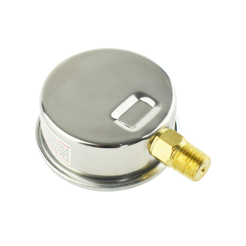 JIUXINYIBIAO Radial Shock-Resistant Pressure Gauge (0-200 PSI/0-14 bar) for Oil, Gas, Liquid, Water Pressure Measurement - Image 4