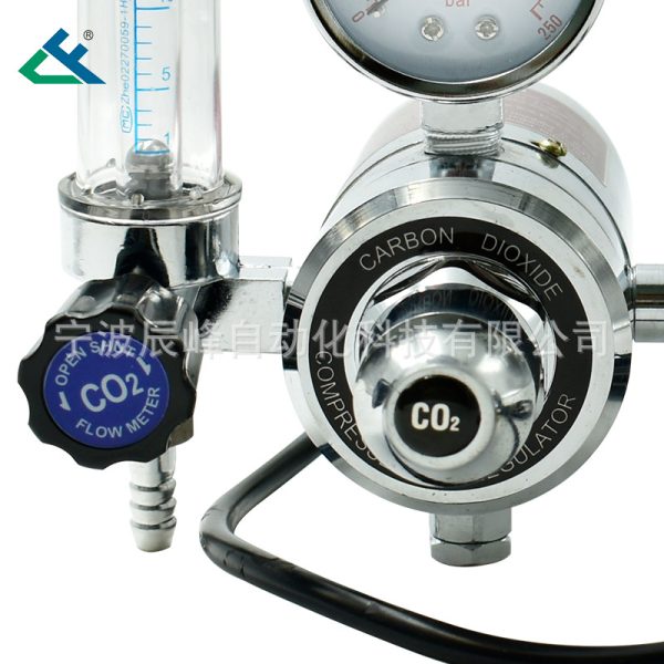 Industrial CO2 Gas Pressure Reducer Regulator (0-25 L/min Flow Meter, 0-3500 psi Gauge) with CO2A-01 Part Number for Gas Welding Systems - Image 4