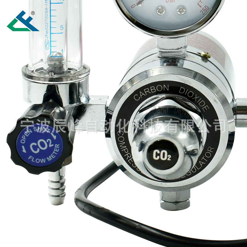Industrial CO2 Gas Pressure Reducer Regulator (0-25 L/min Flow Meter, 0-3500 psi Gauge) with CO2A-01 Part Number for Gas Welding Systems - Image 4