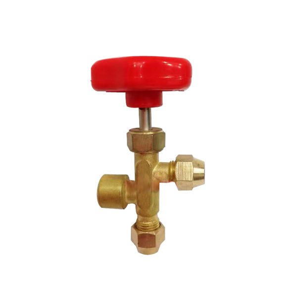 Refrigeration Pressure Gauge Set (25kg/cm² Metric Thread) with Valve for HVAC Refrigerant Charging & Testing - Gambar 4