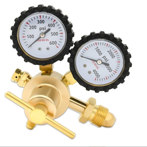 UNIWELD Nitrogen Regulator 0-800 PSI Output with 0-4000 PSI Inlet Gauges CGA580 Connection - Imagem 5