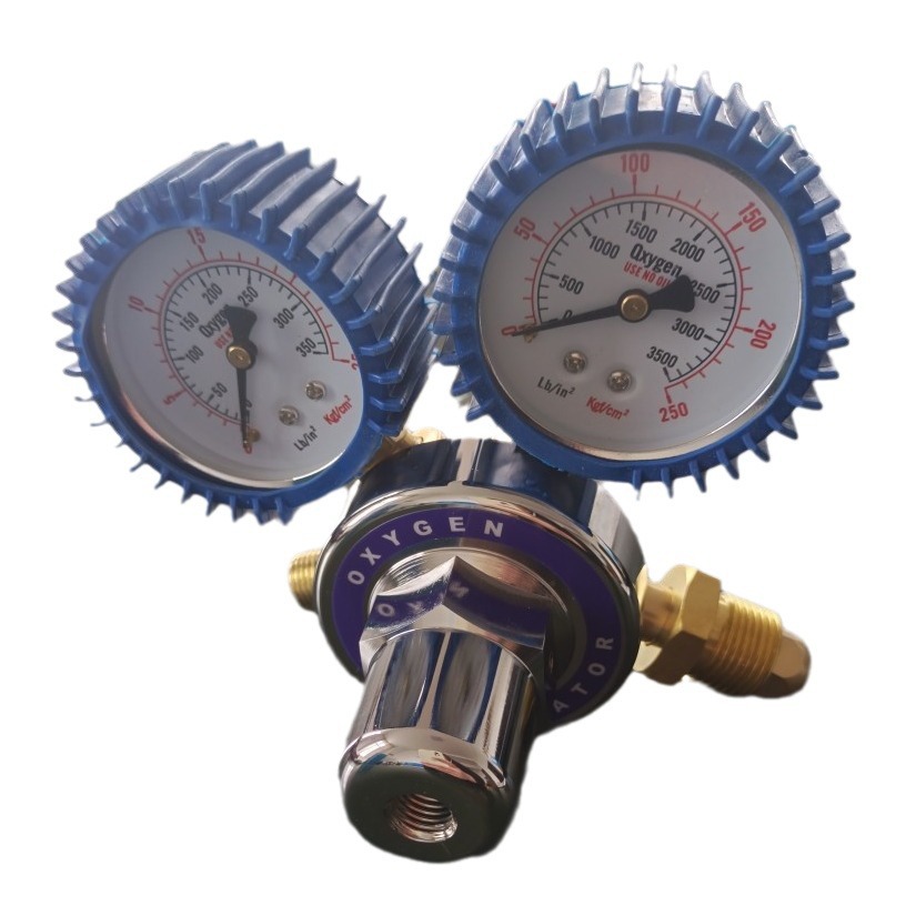 Oxygen Pressure Regulator with Gauges - CGA580 Inlet, All Brass Construction, Shock-Proof - Image 5
