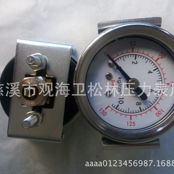 SONGLIN 40mm Pressure Gauge 0-10kg/cm² (0-150psi) with U-Clip and Quick Connect for Water Purifier Reverse Osmosis Systems - Imej 4