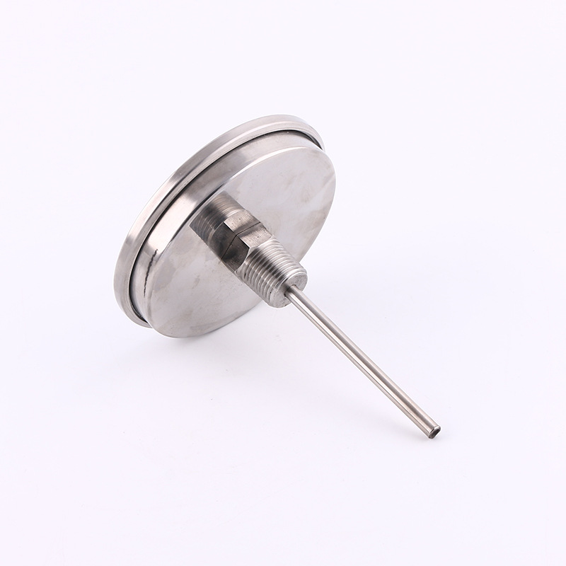 Universal Bimetal Thermometer Stainless Steel Casing 100mm Axial Temperature Gauge 0-300C for HVAC Systems - Image 4