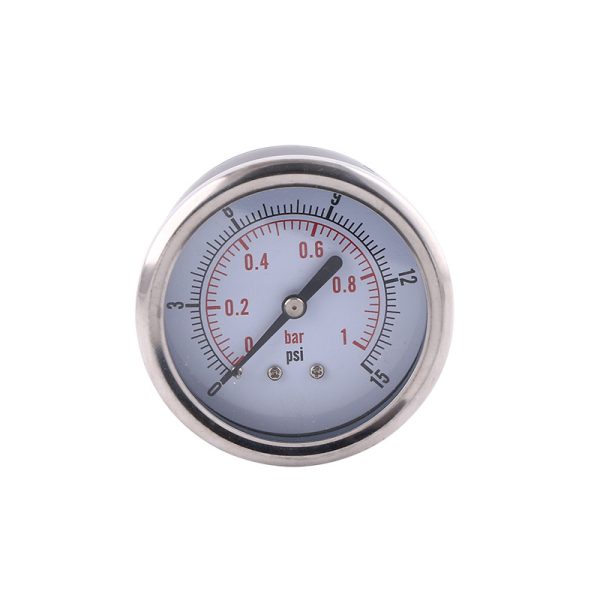 40mm Axial Pressure Gauge with Stainless Steel Case (0-1 bar/psi Low Pressure) for General Industrial Applications - Image 5