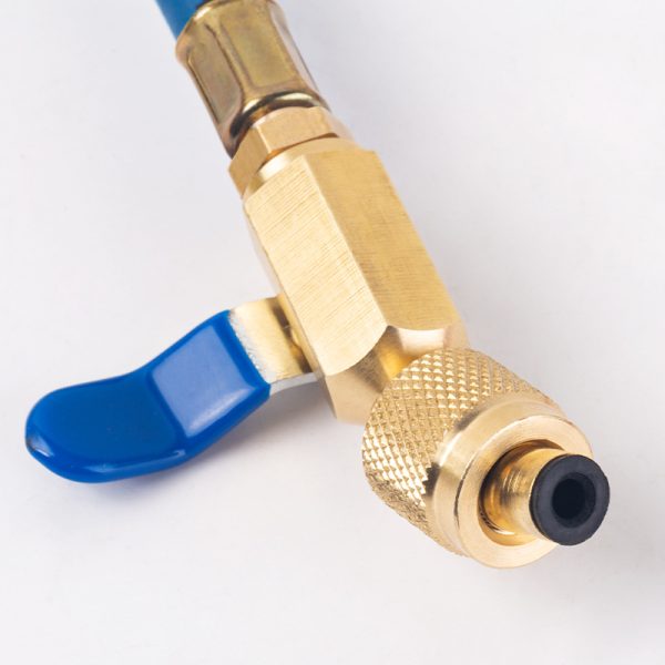 Automotive Refrigerant Charge Hose with Ball Valve for R410 R22 R134 R32 Refrigerants - Gambar 4