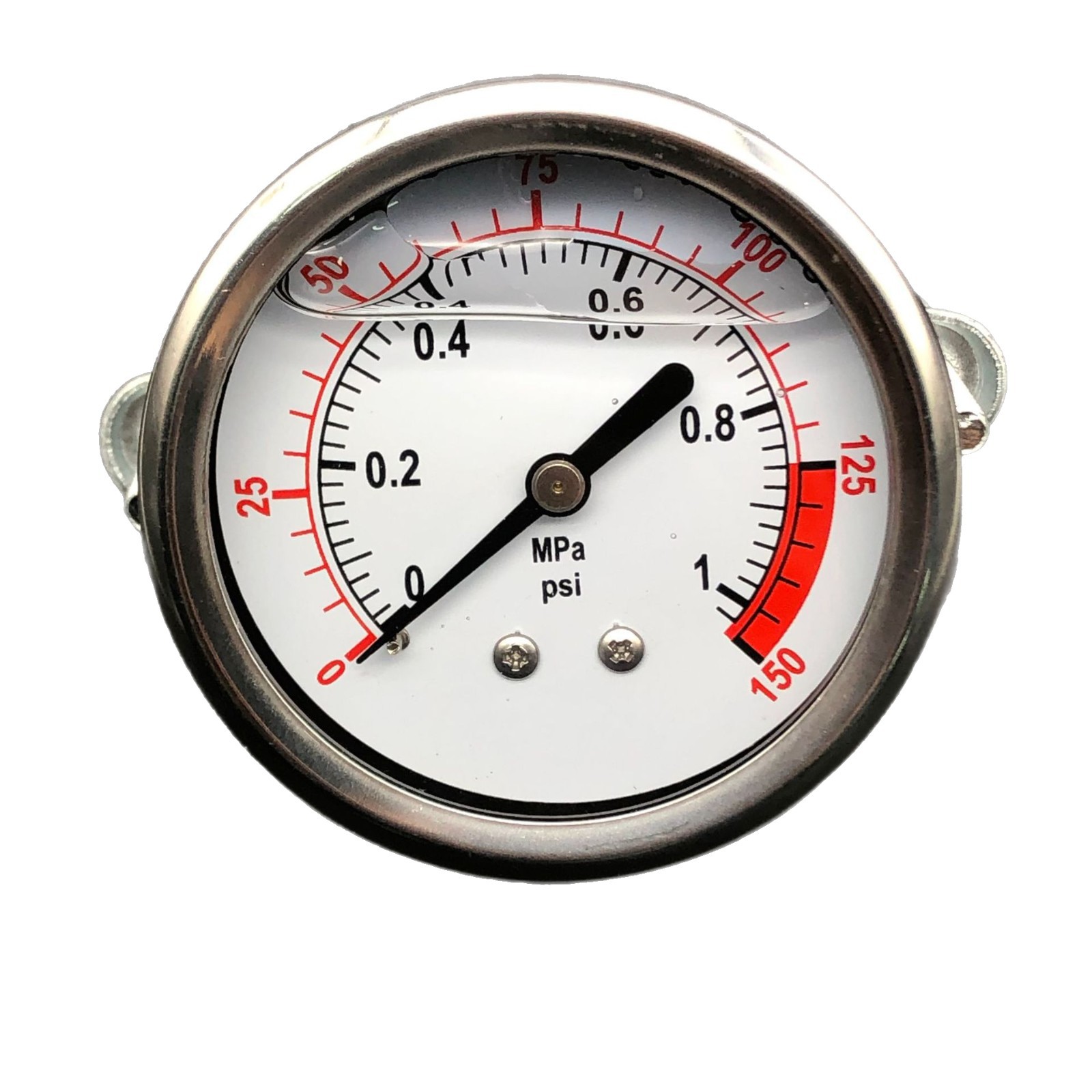 Axial Black Electrophoretic Pressure Gauge (0-200 PSI, 0-16 BAR, kl.1.6) for Air Compressor Pneumatic Tools - Image 5