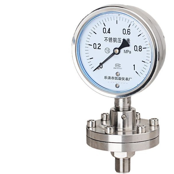 Kaixuan Pressure Gauge Diaphragm Pressure Gauge Stainless Steel YTP100BF/ML Thread Connection Corrosion Resistant High Precision - Image 5