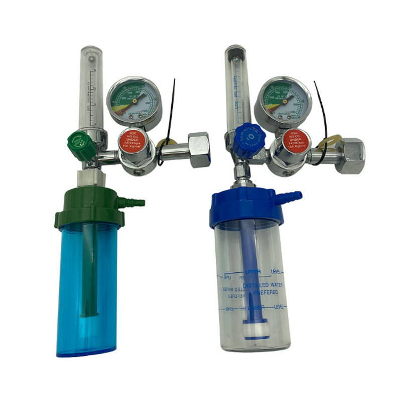 Oxygen Inhaler Flowmeter Pressure Gauge 0-25 MPa with Humidifier for Home Use - Image 4